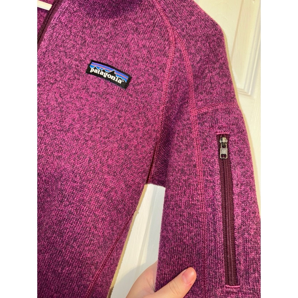 Patagonia Women's Purple Quarter-Zip Pullover - Picture 3 of 5